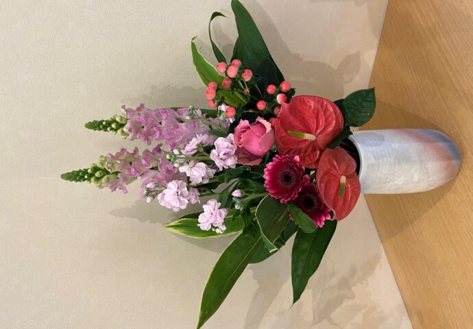 令和5年12月フラワーアレンジメント①