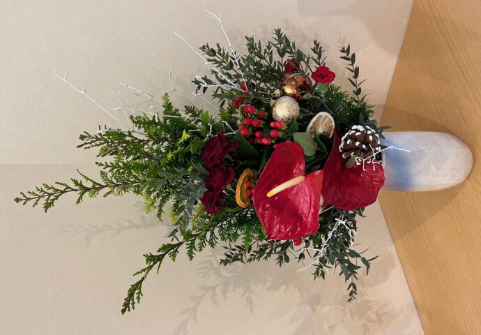 令和5年12月フラワーアレンジメント②
