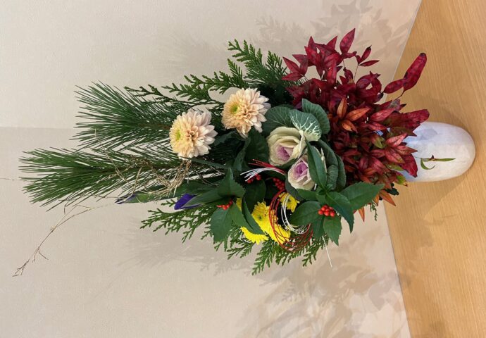 令和5年12月フラワーアレンジメント③