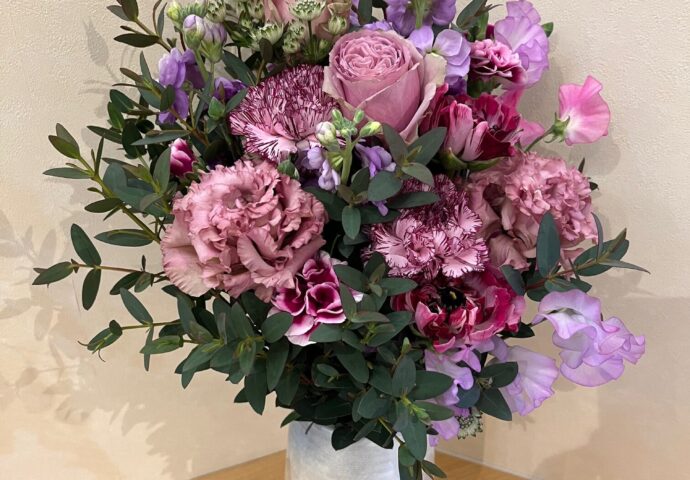 令和7年2月フラワーアレンジメント①