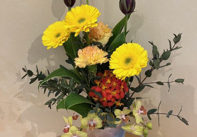 令和7年2月フラワーアレンジメント②