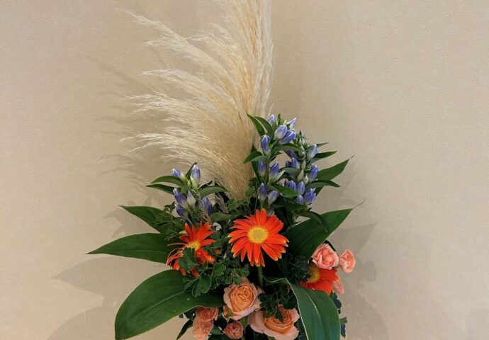 令和7年9月フラワーアレンジメント①
