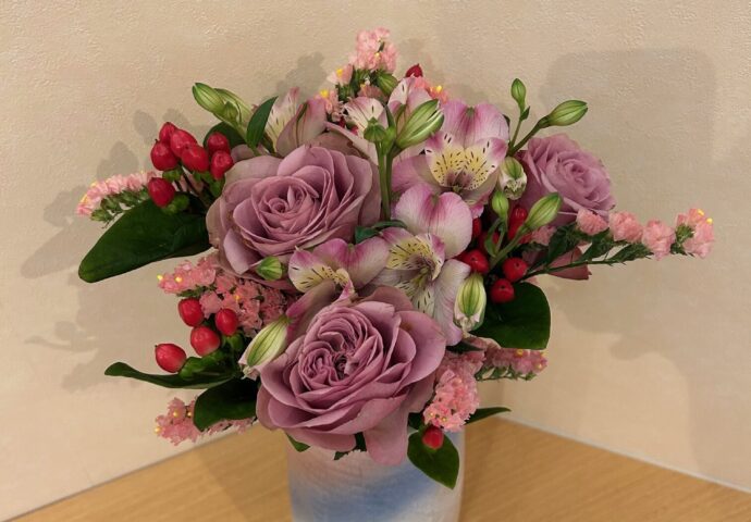 令和7年１２月フラワーアレンジメント③