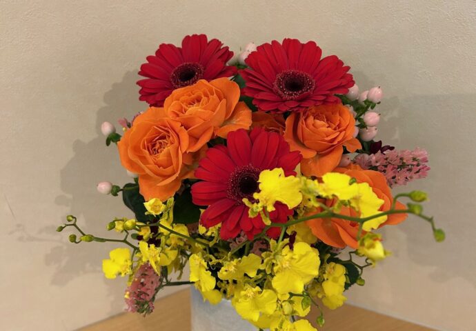 令和8年1月フラワーアレンジメント②