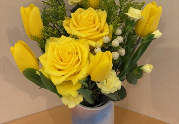 令和8年3月フラワーアレンジメント①